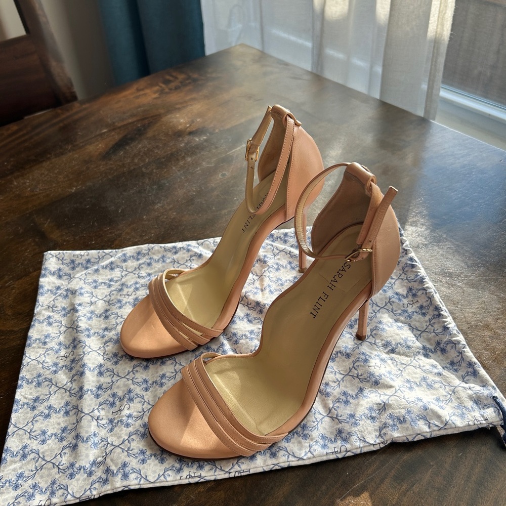 Sarah Flint Perfect Sandal 100 Nude/Pink Stiletto Heels